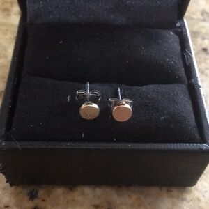 Hand Crafted Gold and Silver Stud Earrings